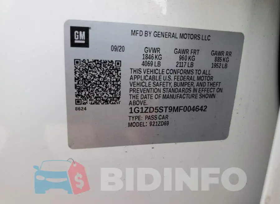 1G1ZD5ST9MF004642 Photo# 12
