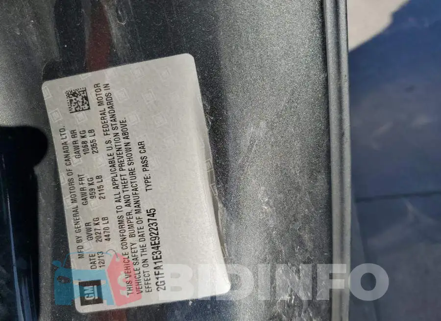 2G1FA1E34E9223745 Photo# 12