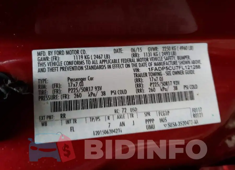1FADP5CU7FL121288 Photo# 12