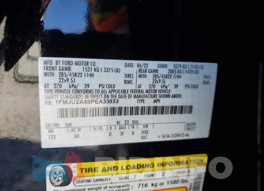 1FMJU2A80PEA33033 Photo# 13