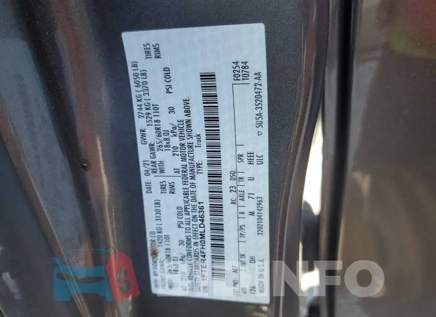 1FTER4FH0MLD46361 Photo# 13