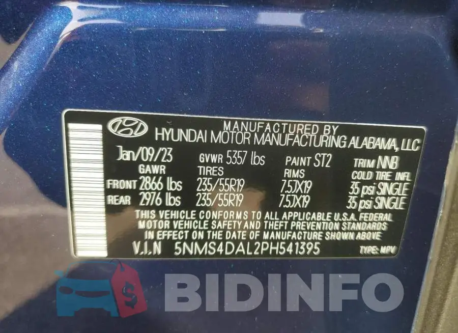 5NMS4DAL2PH541395 Photo# 12
