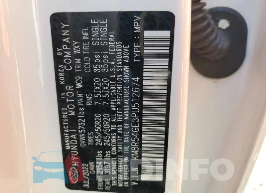 KM8R54GE3PU512674 Photo# 13