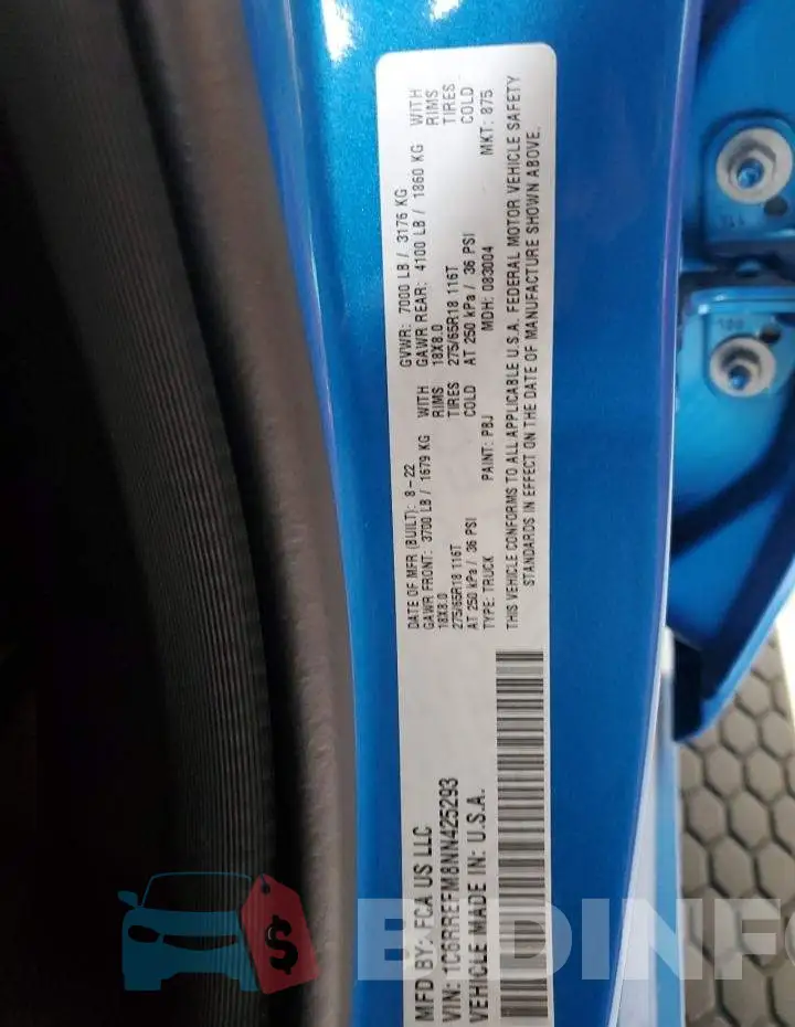 1C6RREFM8NN425293 Photo# 12