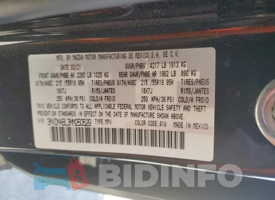3MVDMABL3MM250529 Photo# 13
