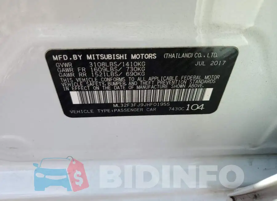 ML32F3FJ9JHF01955 Photo# 12