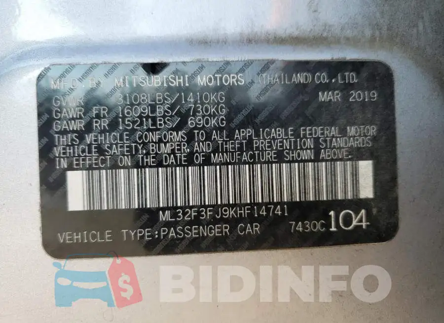 ML32F3FJ9KHF14741 Photo# 12