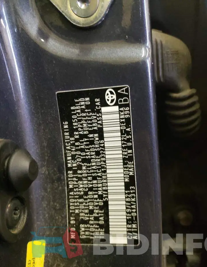 5YFBURHE1JP832746 Photo# 13