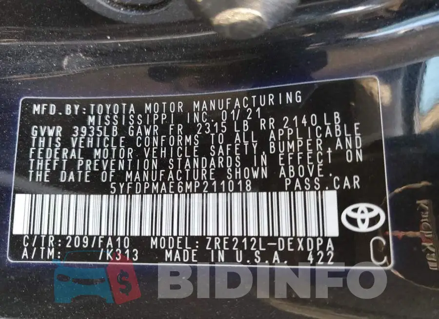 5YFDPMAE6MP211018 Photo# 12