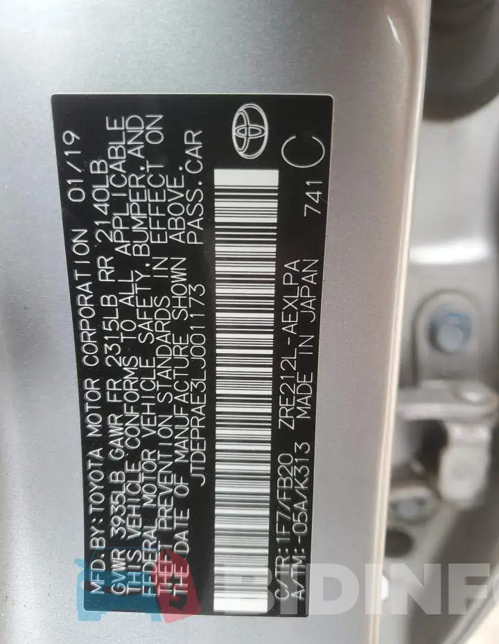JTDEPRAE3LJ001173 Photo# 12
