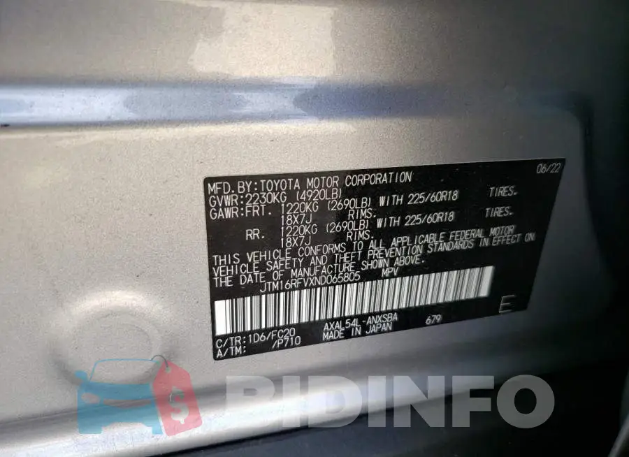JTM16RFVXND065805 Photo# 13