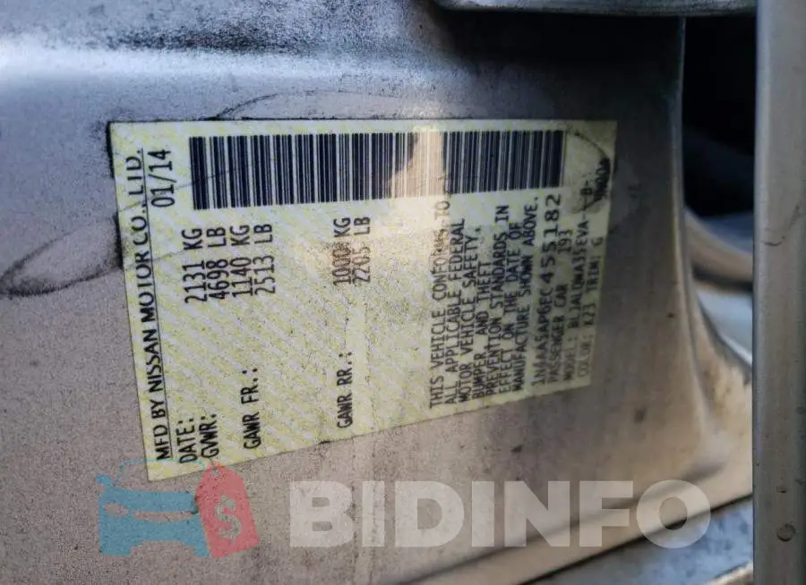1N4AA5AP6EC455182 Photo# 12