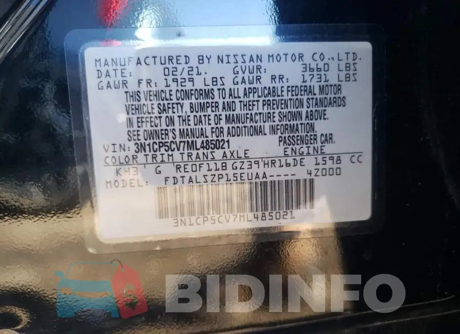3N1CP5CV7ML485021 Photo# 12