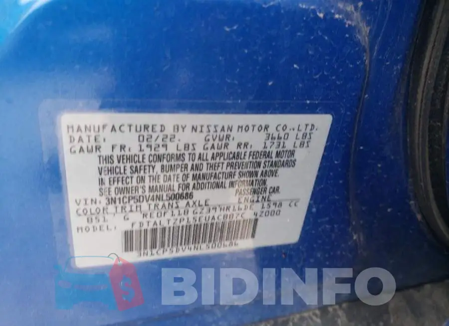 3N1CP5DV4NL500686 Photo# 12