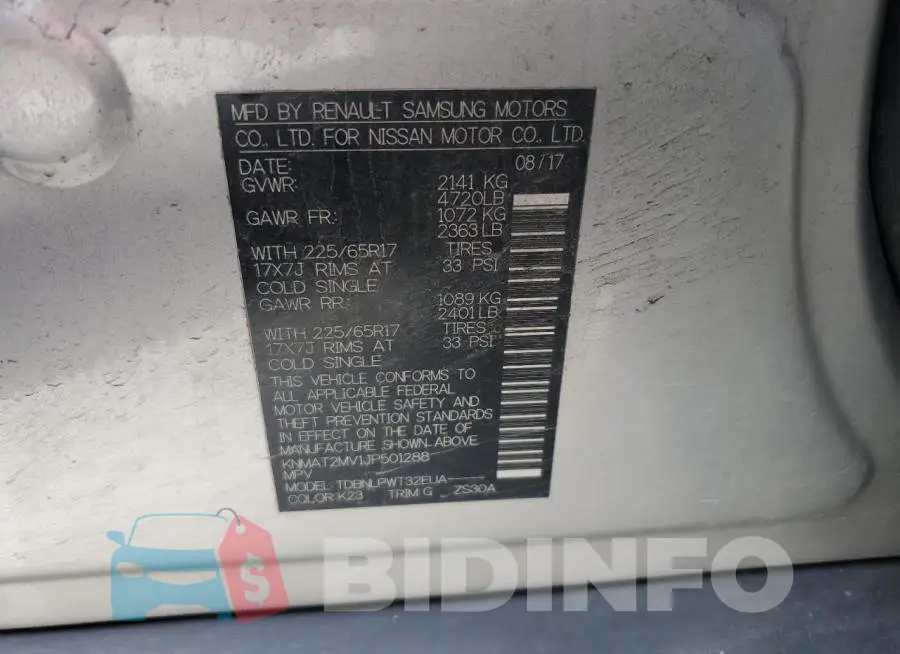 KNMAT2MV1JP501288 Photo# 13