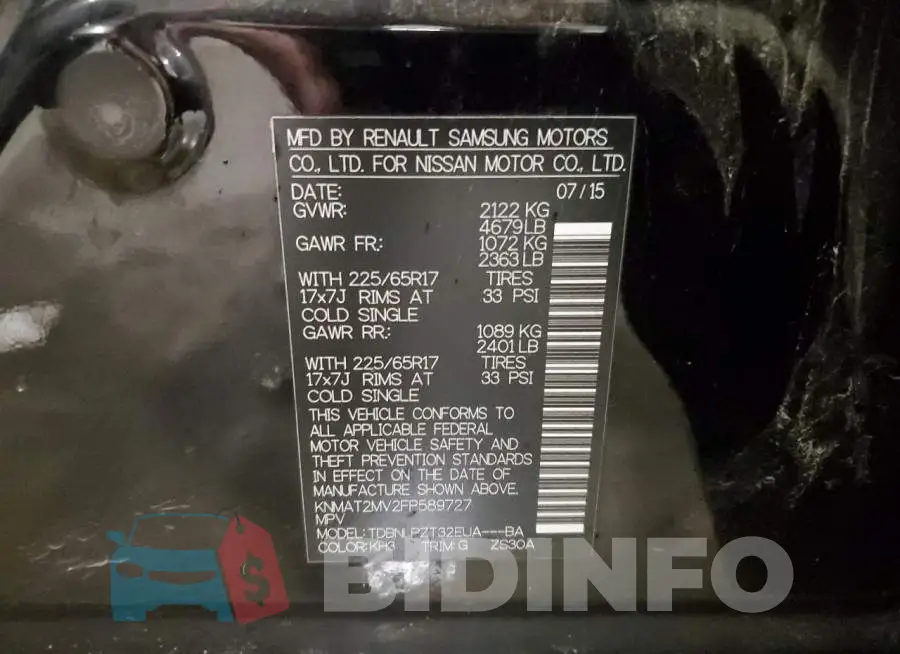 KNMAT2MV2FP589727 Photo# 14
