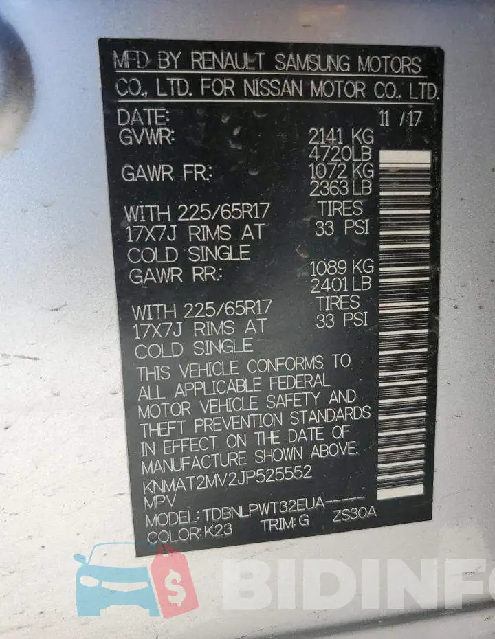 KNMAT2MV2JP525552 Photo# 13