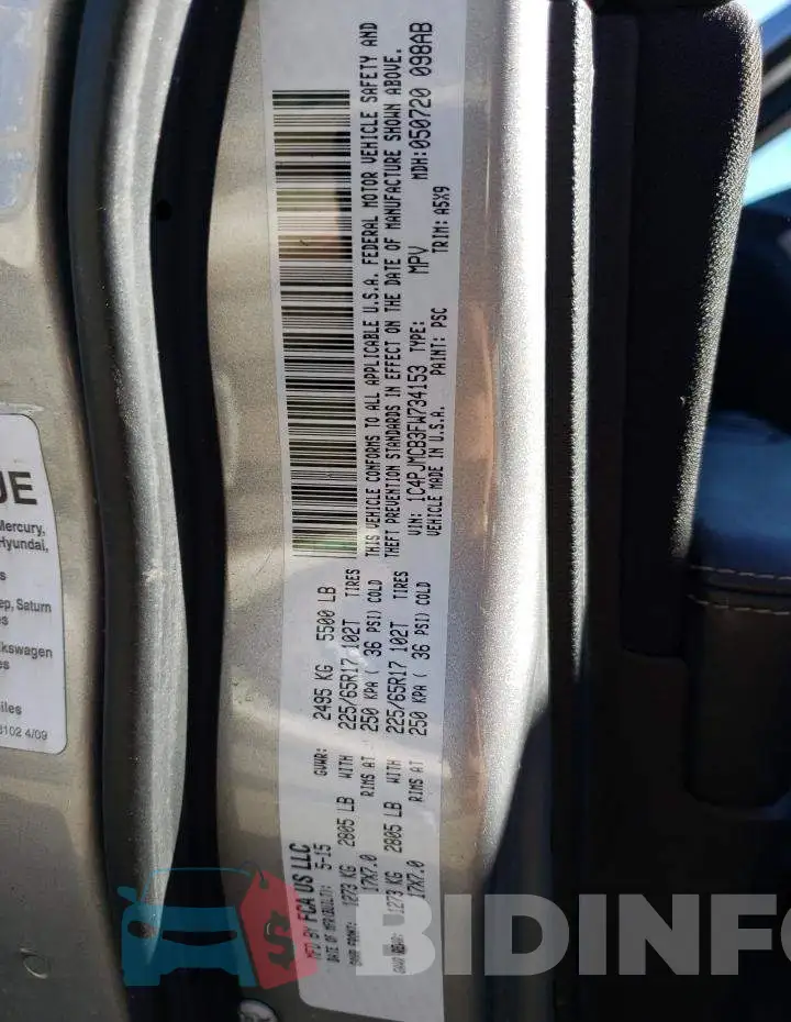 1C4PJMCB3FW734153 Photo# 14