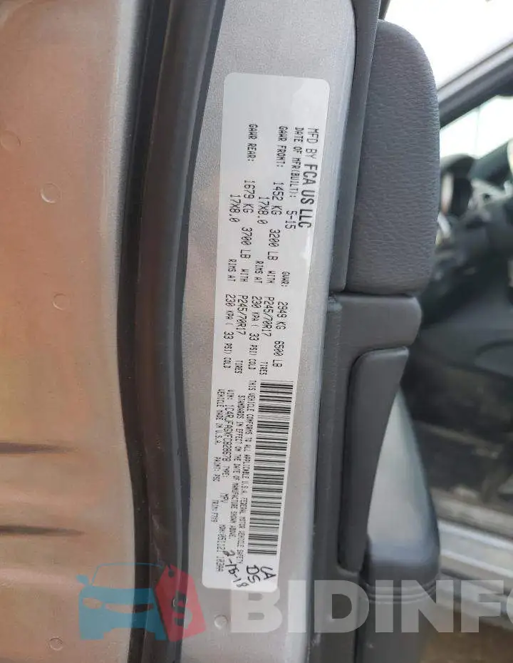 1C4RJFAGXFC828678 Photo# 14