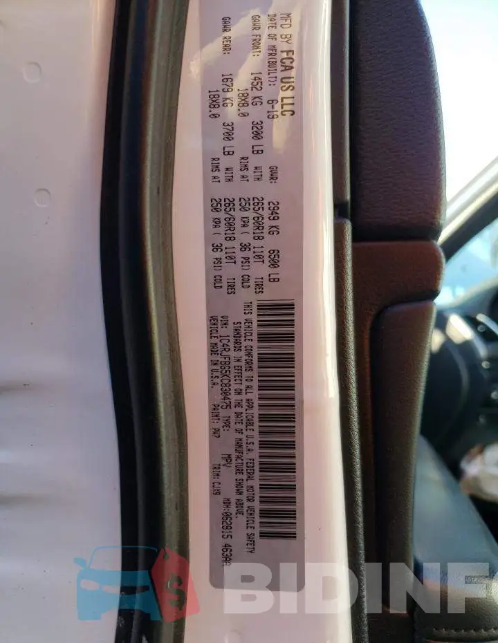 1C4RJFBG5KC830475 Photo# 13