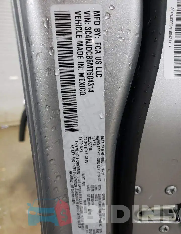 3C4NJDCB6MT604314 Photo# 12