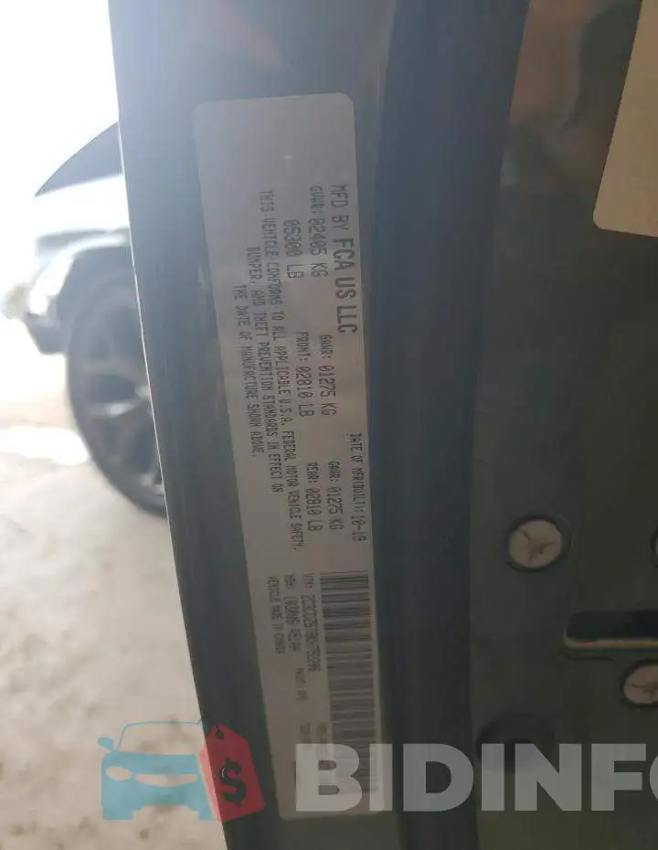 2C3CDZBT8KH752206 Photo# 12