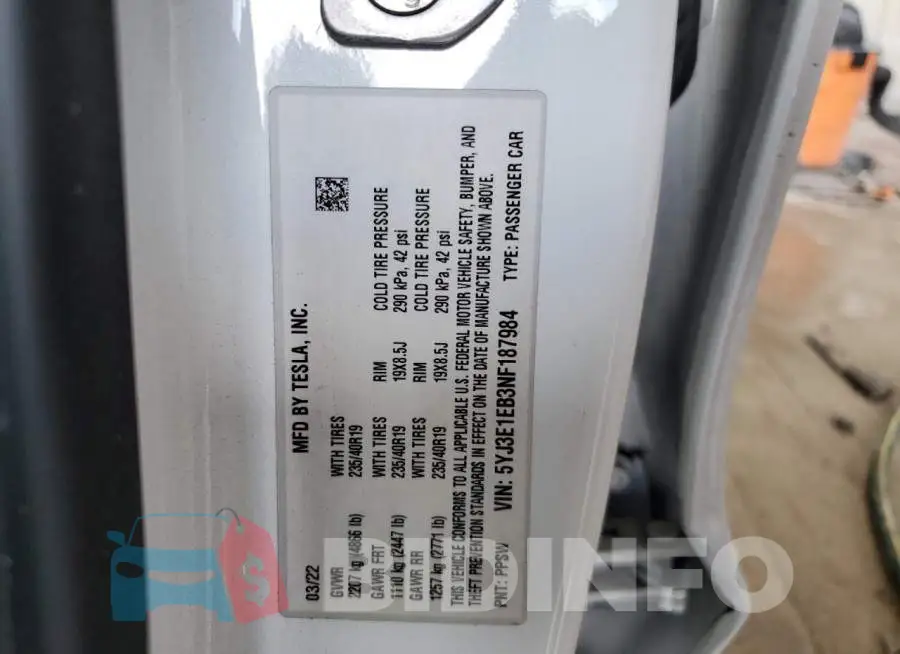 5YJ3E1EB3NF187984 Photo# 12
