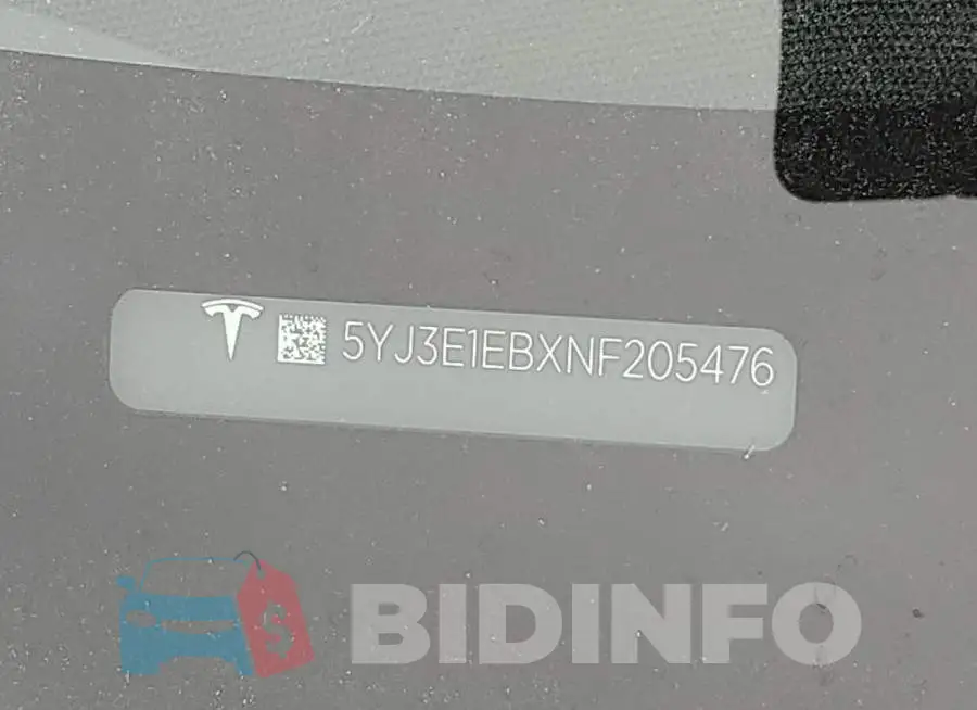 5YJ3E1EBXNF205476 Photo# 12
