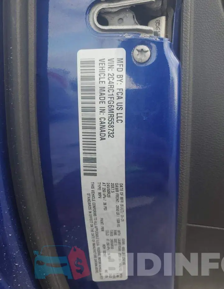 2C4RC1FG6MR558732 Photo# 13