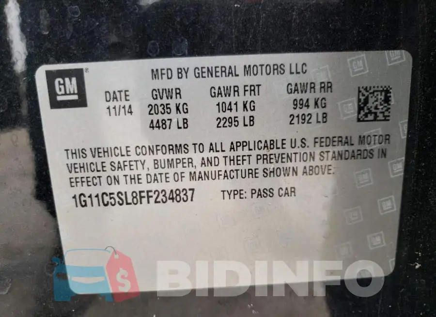 1G11C5SL8FF234837 Photo# 13