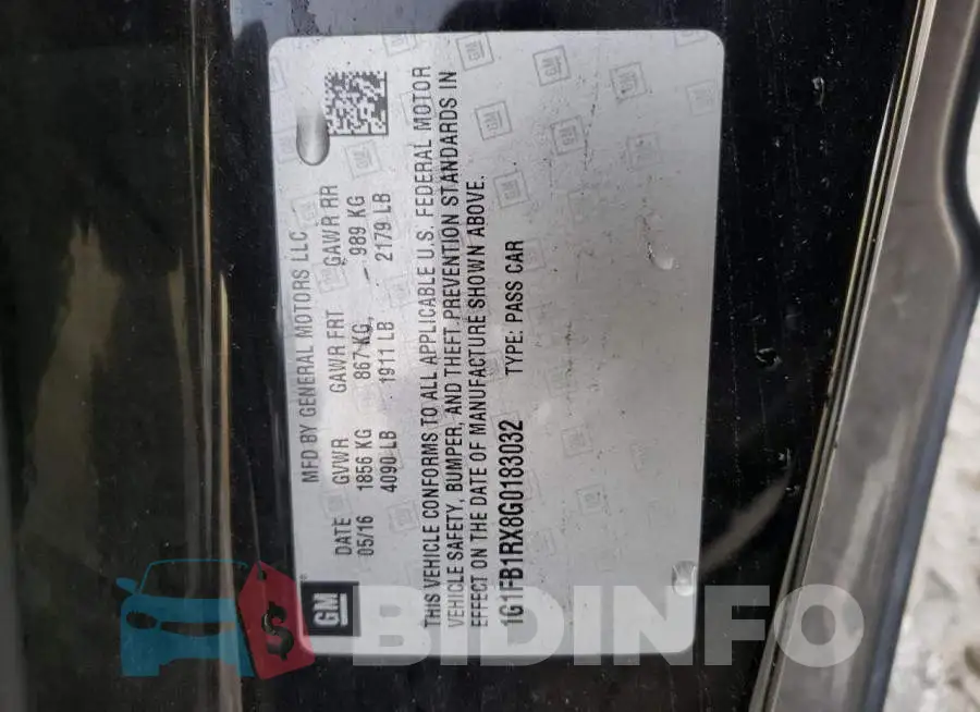 1G1FB1RX8G0183032 Photo# 12