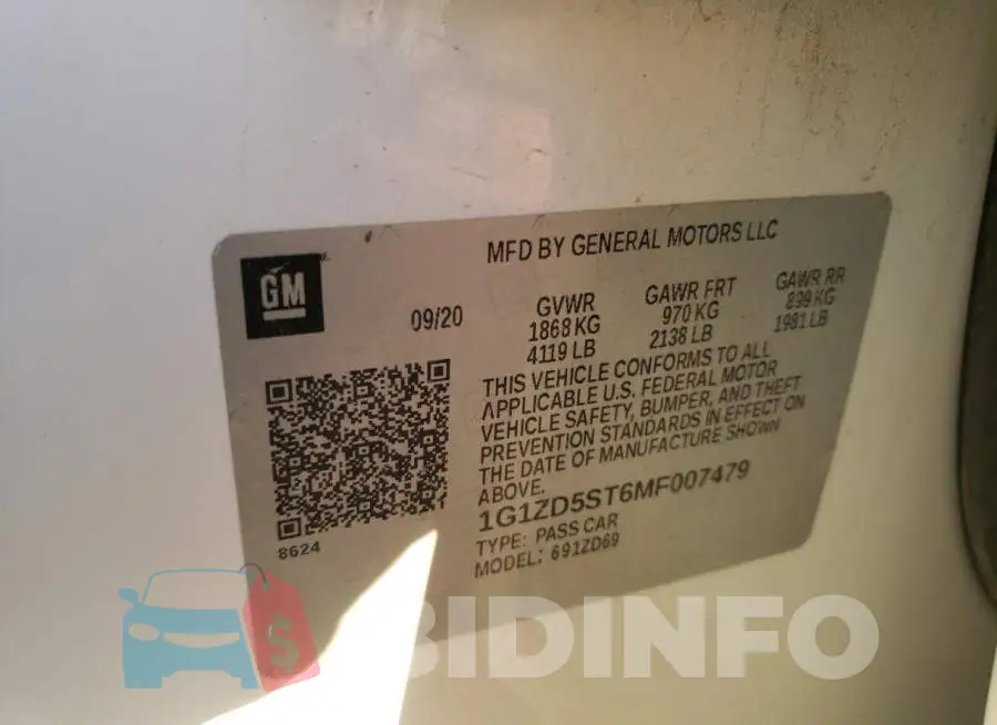 1G1ZD5ST6MF007479 Photo# 12