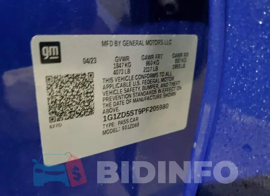 1G1ZD5ST9PF205980 Photo# 13