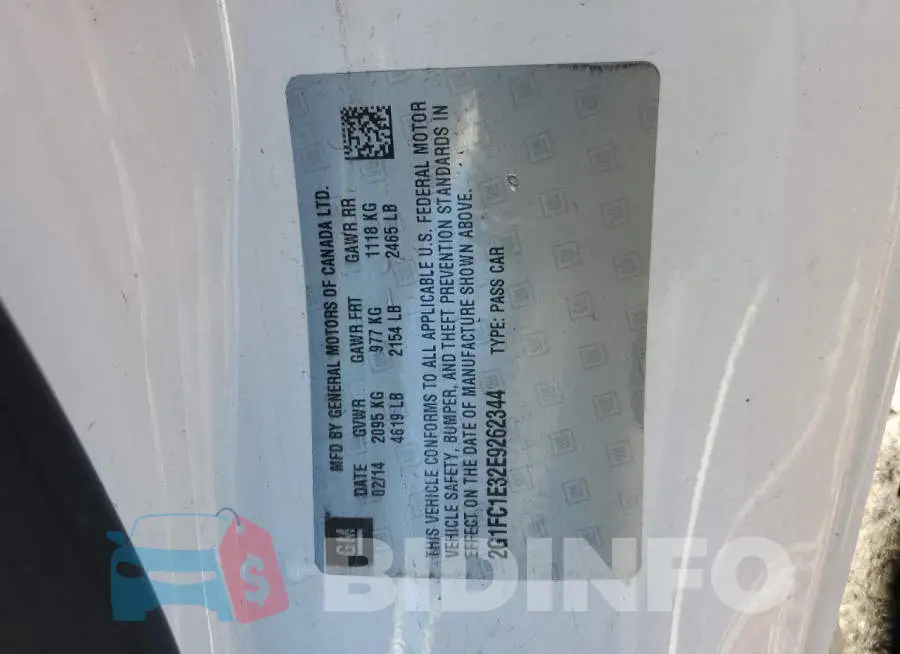 2G1FC1E32E9262344 Photo# 12