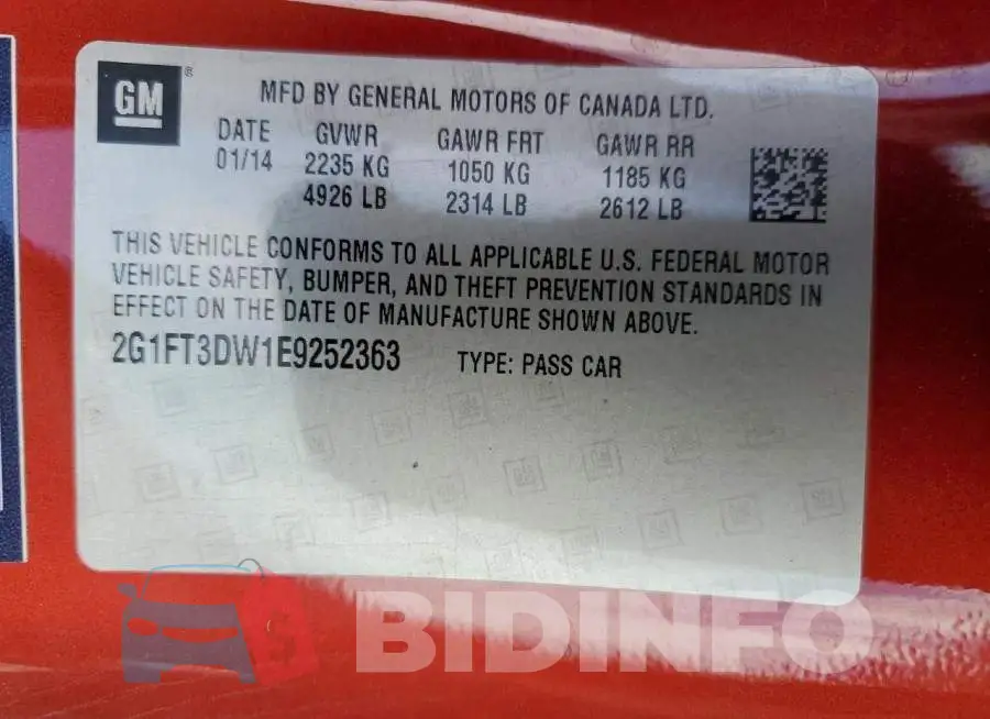 2G1FT3DW1E9252363 Photo# 12