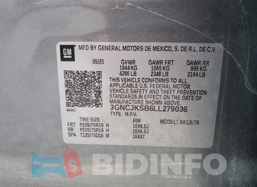 3GNCJKSB6LL279036 Photo# 12
