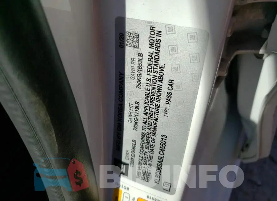 KL8CD6SA5LC455013 Photo# 12