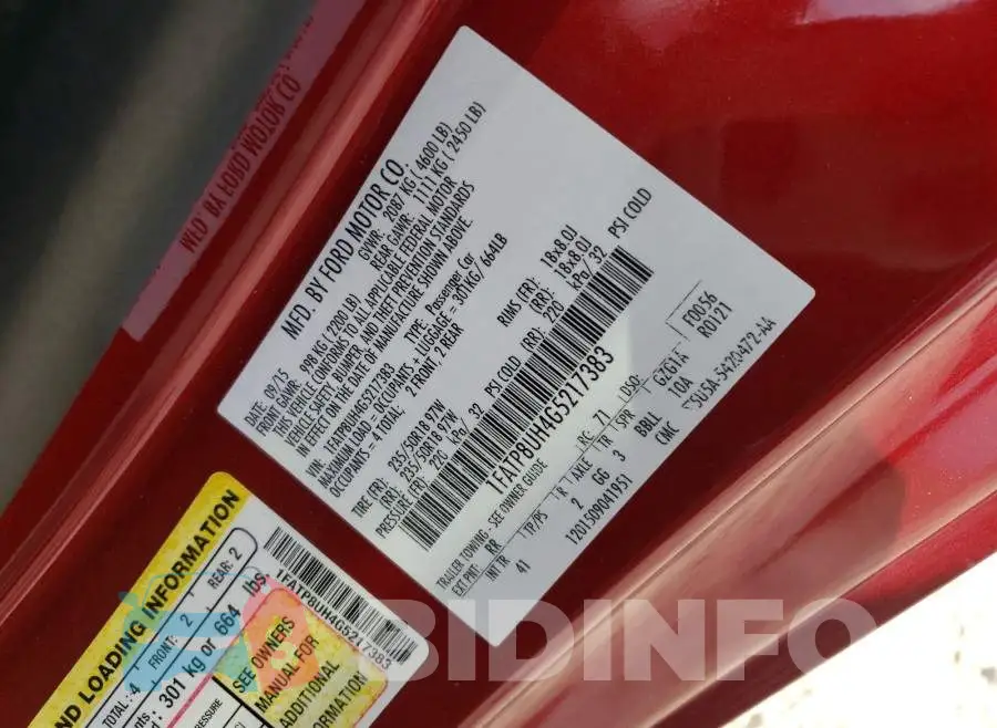 1FATP8UH4G5217383 Photo# 10