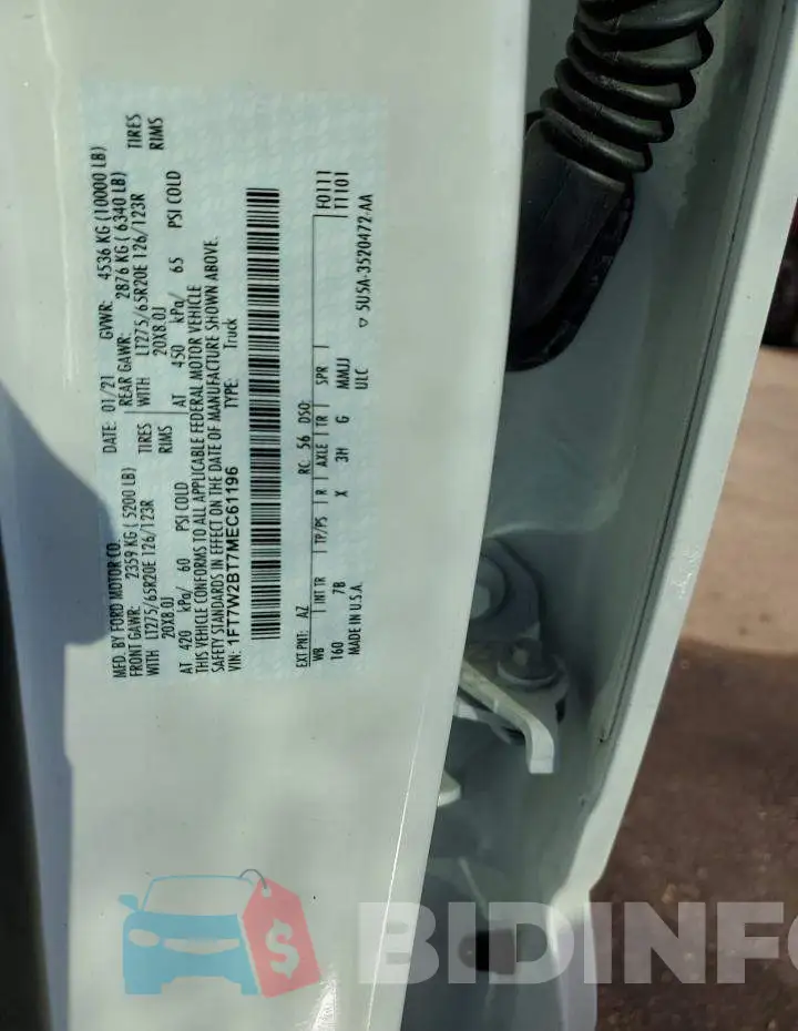 1FT7W2BT7MEC61196 Photo# 12