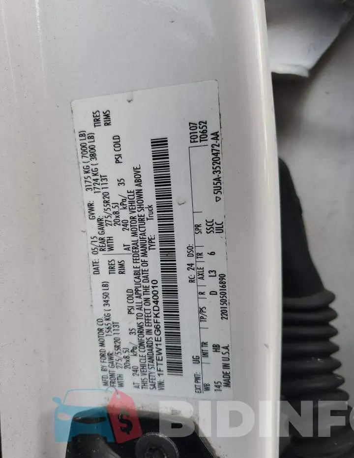 1FTEW1EG6FKD40010 Photo# 12