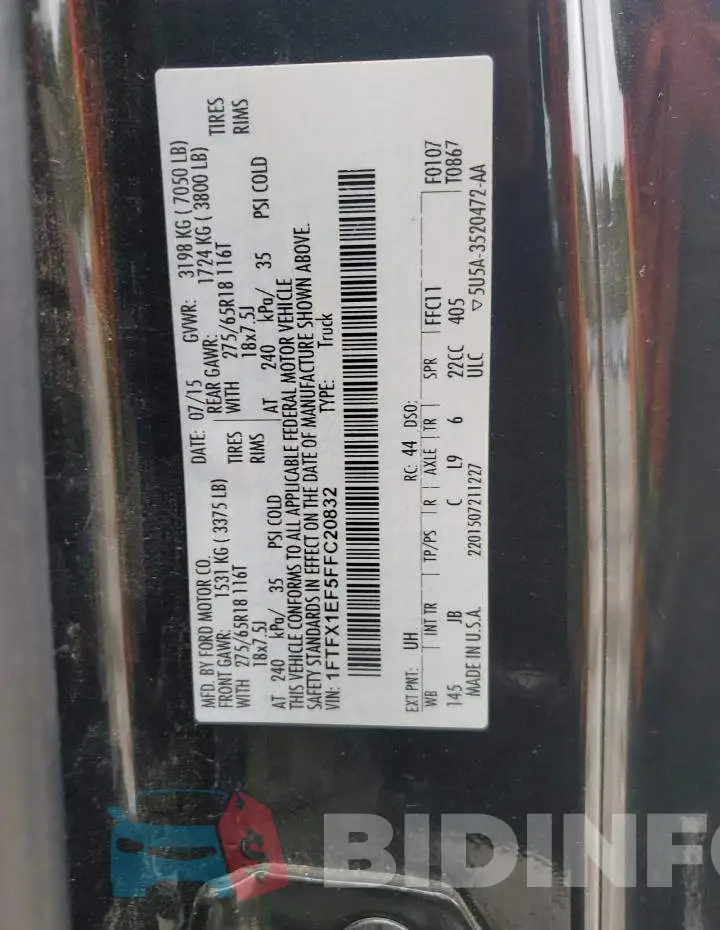 1FTFX1EF5FFC20832 Photo# 12