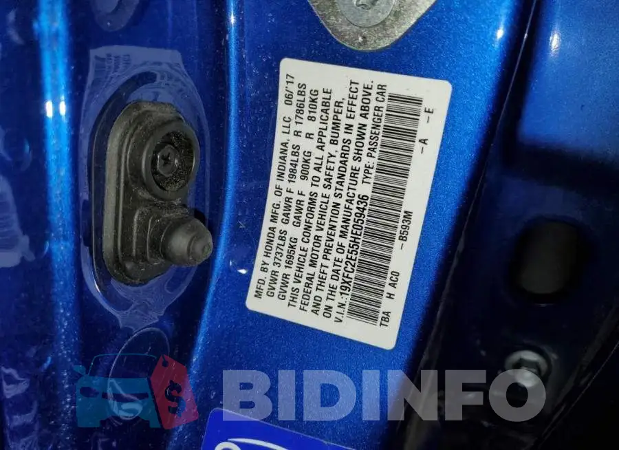 19XFC2E55HE059436 Photo# 13