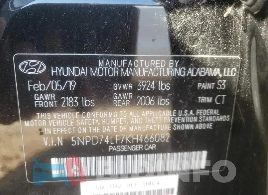 5NPD74LF7KH466082 Photo# 12