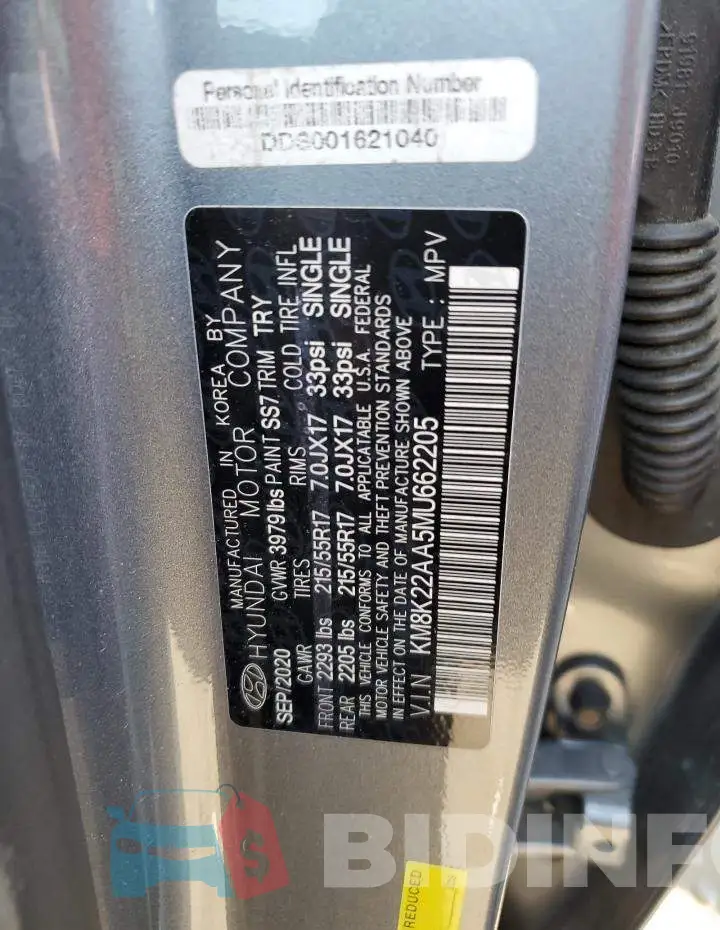 KM8K22AA5MU662205 Photo# 12