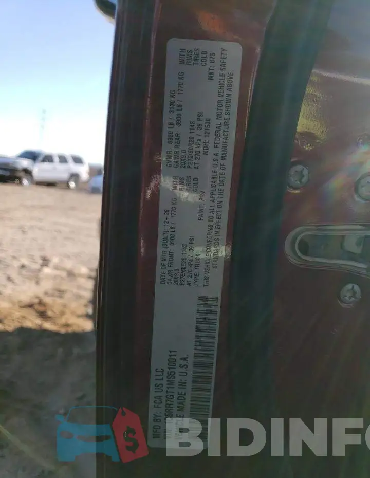 1C6RR7GT1MS510011 Photo# 12