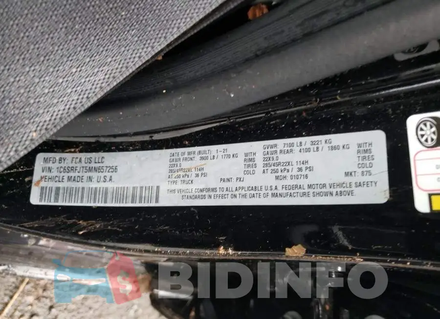 1C6SRFJT5MN657256 Photo# 12