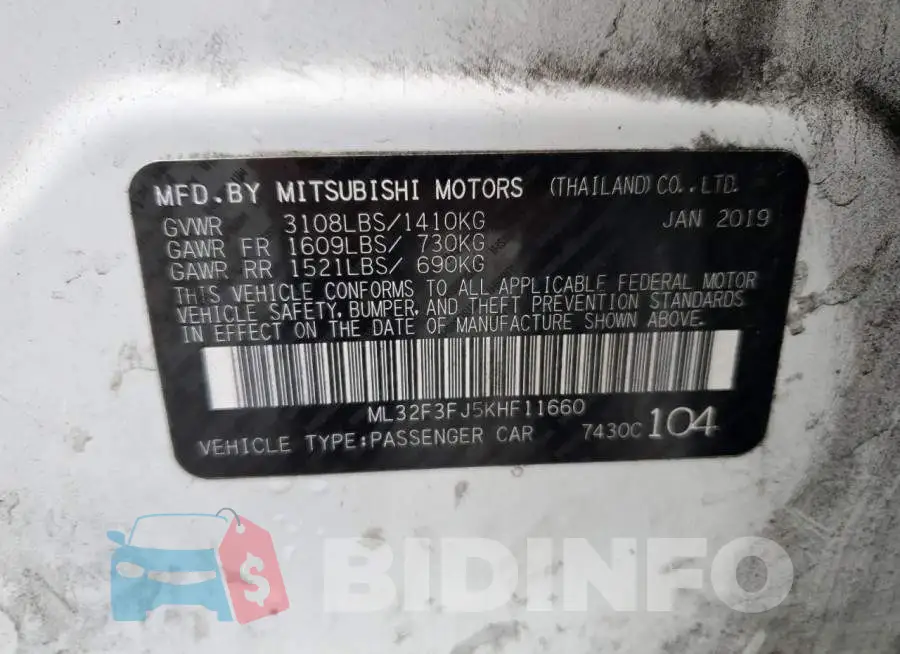 ML32F3FJ5KHF11660 Photo# 13