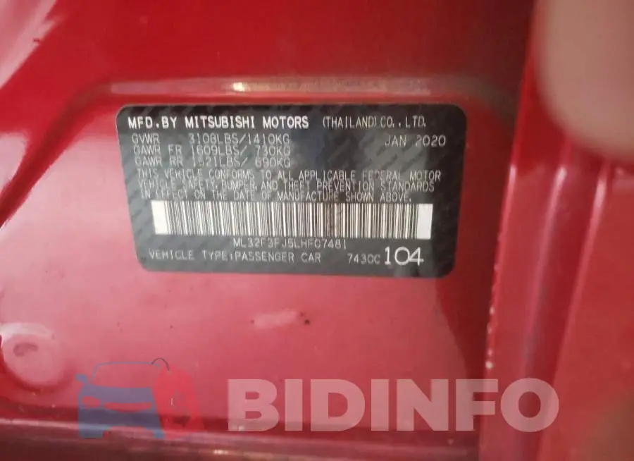 ML32F3FJ5LHF07481 Photo# 12