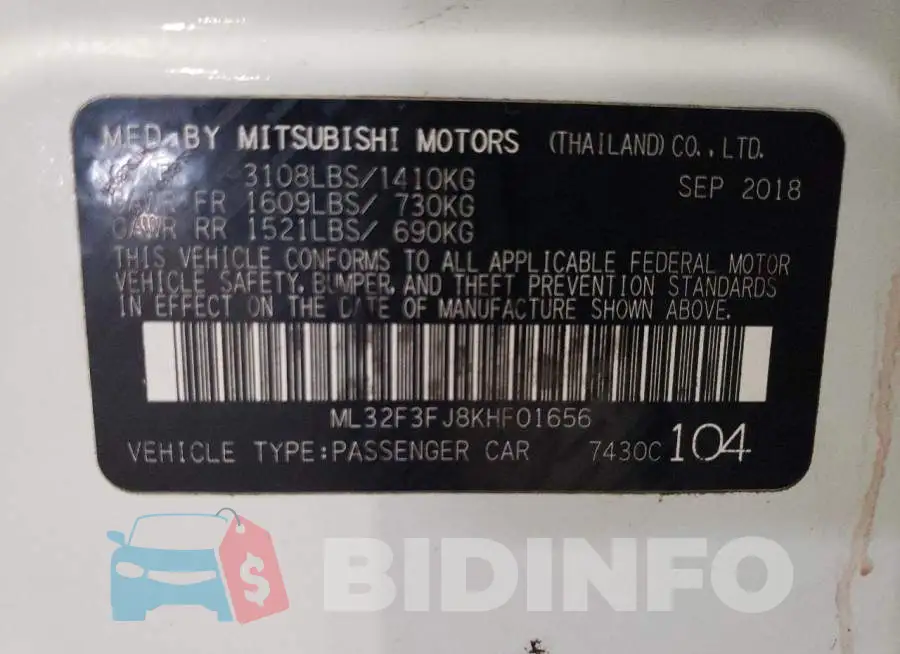 ML32F3FJ8KHF01656 Photo# 12