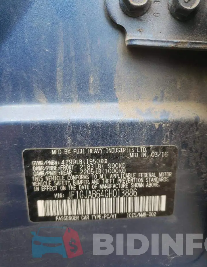 JF1GJAB64GH013886 Photo# 12
